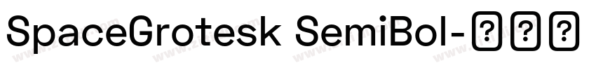 SpaceGrotesk SemiBol字体转换